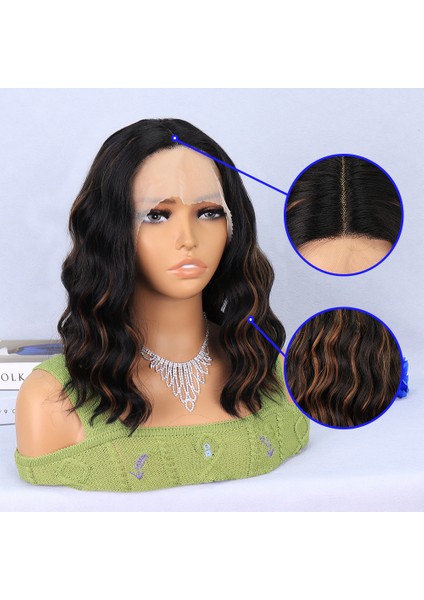 Siyah Karamel Işıltılı Tül Peruk fırsatları