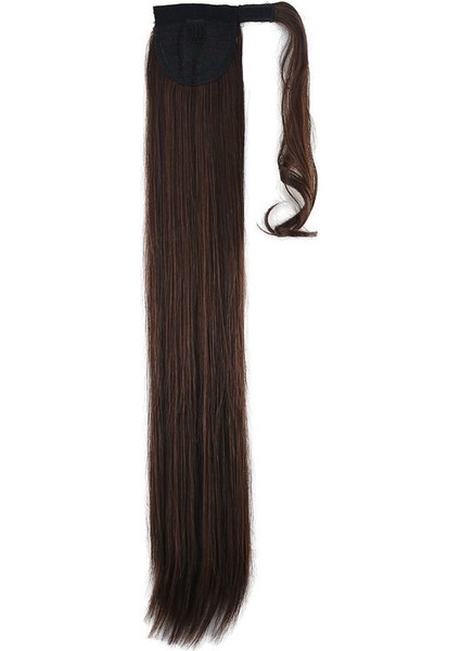 Bağlamalı Düz At Kuyruğu / Kahve Karamel indirimleri