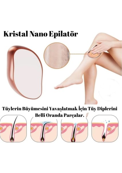 Kristal Epilasyon Aleti, Tüy Silgisi ve Tüy Alıcı, Güçlü ve Etkili Kullanım