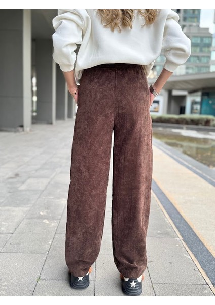 Fitilli Kadife Palazzo Pantolon fırsatları