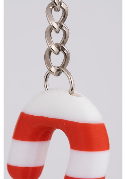 2’li Şeker Baston Anahtarlık Seti – Kırmızı Beyaz Yılbaşı Temalı Dekoratif Figür Hediye fırsatları