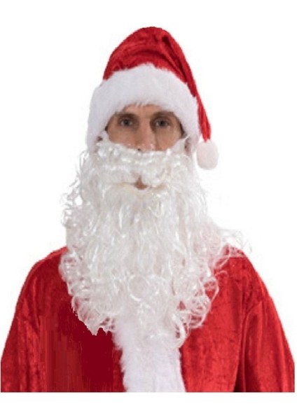 Yılbaşı Partisi Lüx Noel Baba Sakalı 1 Adet