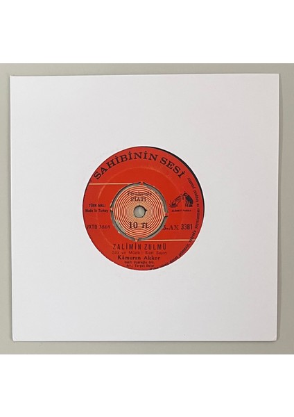 Kamuran Akkor Zalimin Zulmü - Al Geriye Resmini 45 Ilk Plak (Orijinal 1970 Dönem Baskı Plak)