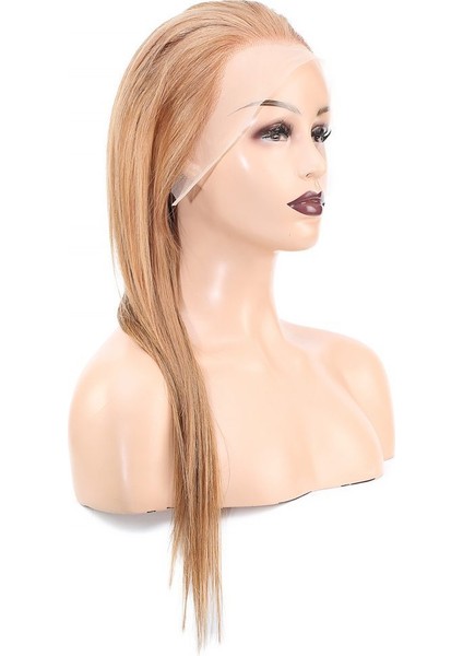 Düz Front Lace Gerçek Tül Peruk / Kumral / 60/65CM modelleri