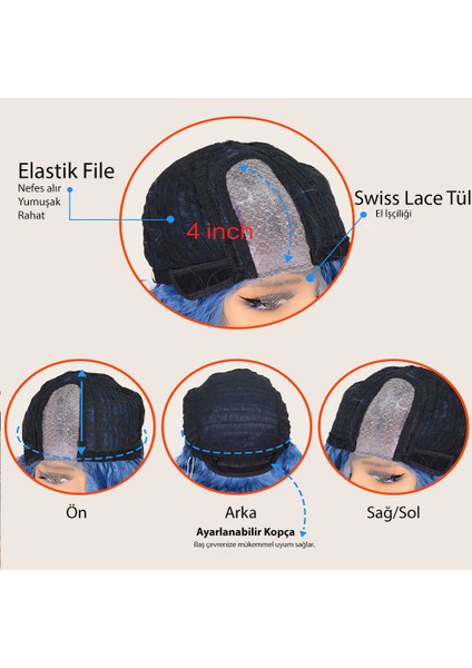 Açık Yeşil Yan Tül Peruk fiyatları