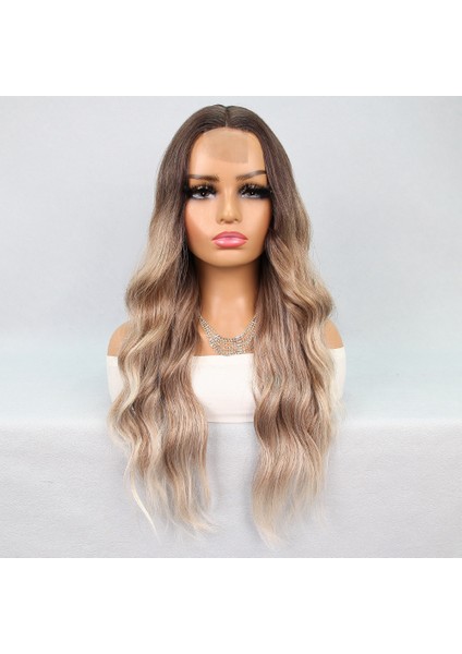 Kumral Platin Ombre Balköpüğü Röfleli Tül Peruk modelleri