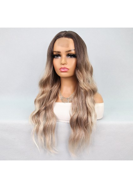 Kumral Platin Ombre Balköpüğü Röfleli Tül Peruk indirimleri