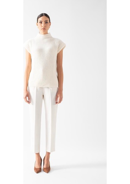 Dimitrio Dik Yaka Kolsuz Triko Kemik