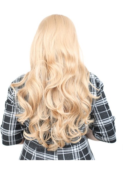 Yoğun Dalgalı Fiber Sentetik Uzun Perçemsiz Peruk / Balköpüğü fırsatları