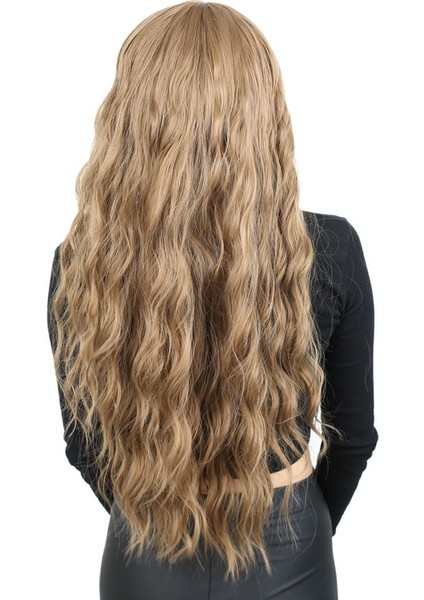 Perçemli Uzun Su Dalgası Fiber Sentetik Peruk/ Bebek Kumralı fırsatları