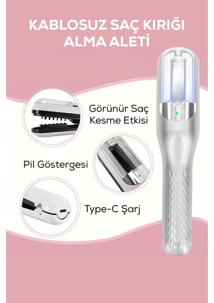 Kablosuz Saç Kırık Alma ve Kesme Makinesi, Type-C Şarjlı, Kolay Kullanım fiyatları