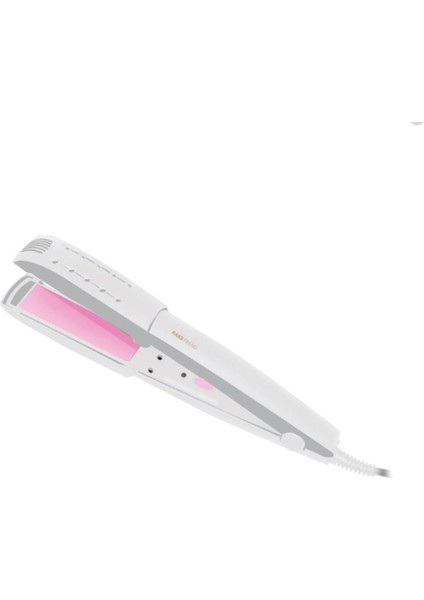 Trend Islak & Kuru Saç Düzleştirici, Pembe Beyaz, Pratik ve Şık Kullanım