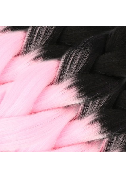 Afrika Örgüsü ve Rasta Için Sentetik Ombreli Saç / Siyah / Şeker Pembe fiyatları