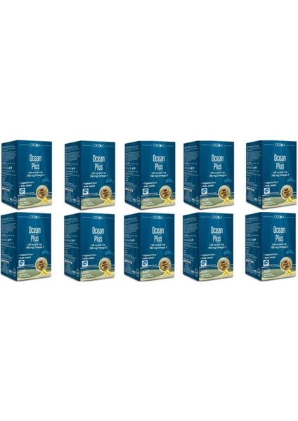 Ocean Plus 1200 Mg Balık Yağı Limon Aromalı 30 Kapsül*10 Adet