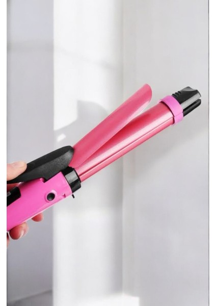 Profesyonel Isı Ayarlı Saç Şekillendirici ve Düzleştirici Maşa Seti