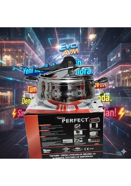 Evci Perfect 5lt. Düdüklü Tencere