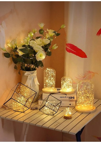 3 Metre Gün Işığı (Sarı) LED Işık – Pilli Dekor Lambası