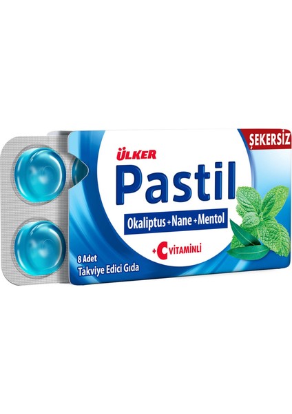 Pastil 8 Li Tablet 4 Lü Karma Paket Okaliptus & Zencefil modelleri