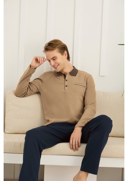 Erkek Uzun Kollu Polo Yaka Eşofman Takımı