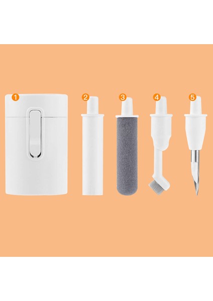 Zore Q5D 4in1 Mini Temizlik Kiti - Beyaz