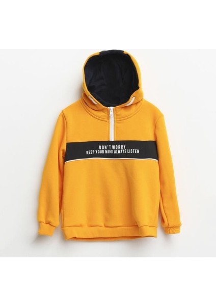 Erkek Garson Kapşonlu Sweatshirt 6-16 Yaş