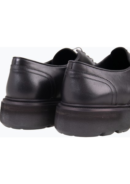 Erkek Klasik Ayakkabı Bağcıklı Yüksek Eva Rahat Taban Hakiki Deri Siyah fırsatları