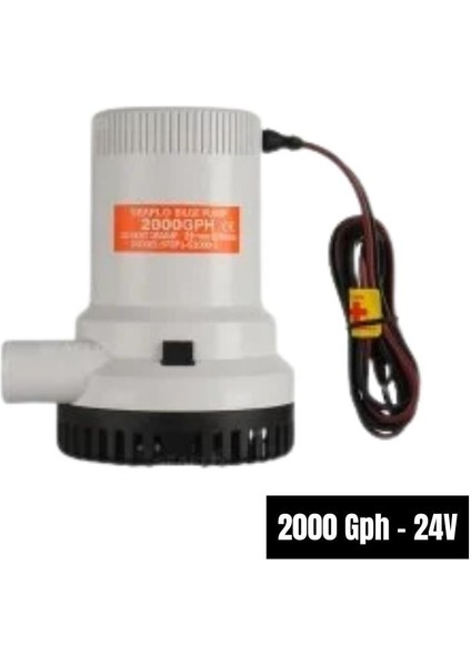 Sintine Pompası 2000 Gph - 24V 5AH