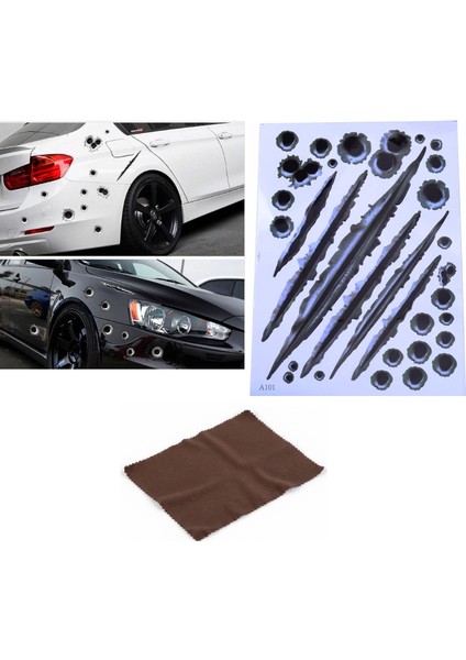 Araç Sticker Seti Yara Bere Oto Sticker Yara Şeklinde 3D fiyatları