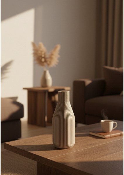 Minimal Çizgili Vazo