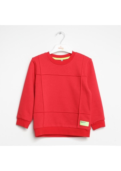 Erkek Çocuk Bisiklet Yaka Sweatshirt 1-5 Yaş