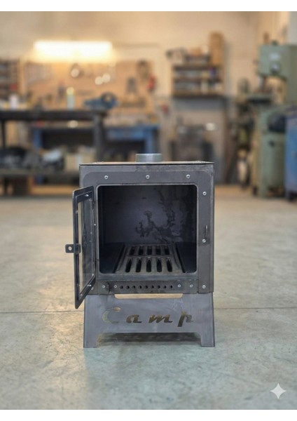 Katlanır Portatif Kamp ve Çadır Sobası - Mini Odun Sobası (Tam Set - Borular Dahil) indirimleri