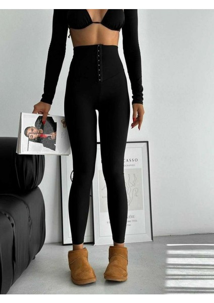 Kadın Yüksek Bel Korse ve Kopça Detay Çelik Toparlayıcı Tayt fiyatları