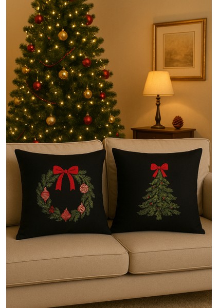 Yılbaşı Kırlent Seti 2'li