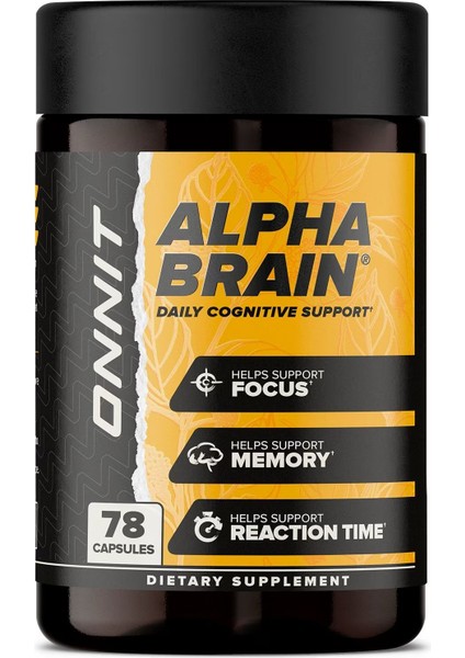 Onnit Alpha Brain Daily Cognitive Support 78 Kapsül