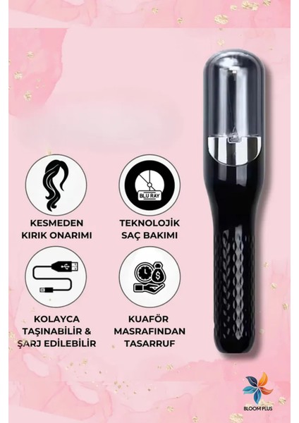 Siyah Otomatik Saç Kırık Alma Makinesi, Pratik ve Güvenli Kullanım fiyatları