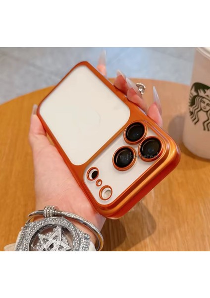 iPhone 17 Pro Max Kılıf Tam Kamera Korumalı Metalik Parlak Renkli Kenarlı Yumuşak Lensli Silikon Arkası Şeffaf Kapak fiyatları