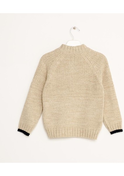 Erkek Çocuk Yarım Fermuarlı Triko Kazak 6-16 Yaş fiyatları