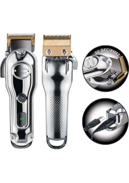 Profesyonel Tıraş Makinesi, Titanyum Bıçak, Keskin ve Dayanıklı, Ergonomik fiyatları