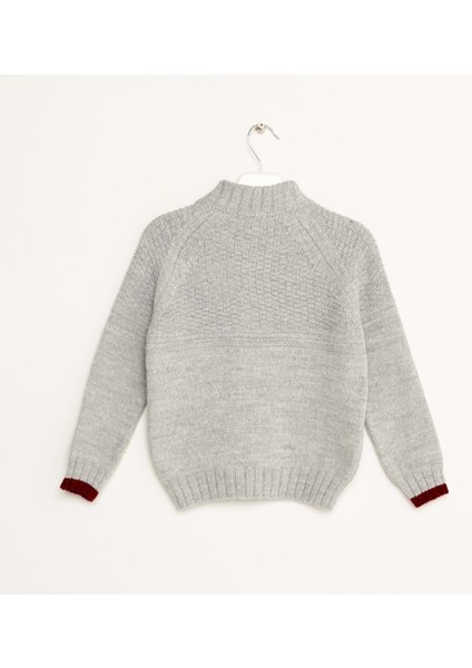 Erkek Çocuk Yarım Fermuarlı Triko Kazak 1-5 Yaş fiyatları