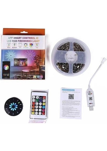 Sunup Rgb Led’li Işıklı Ses Kontrüllü Havai Cihazı