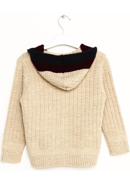 Erkek Çocuk Kapşonlu Fermuarlı Triko Hırka 1-5 Yaş fiyatları