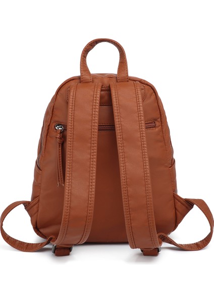 Barcelona Orta Boy Çok Cepli Yumuşak Tasarım Spor ve Günlük Kadın Sırt Çantası Taba modelleri