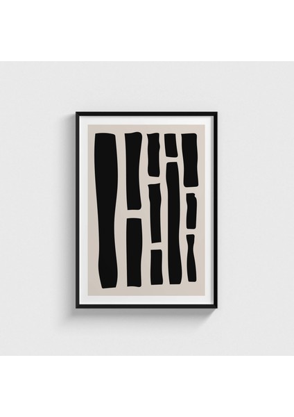 Black 2 Çerçeveli Tablo Ev Oda Duvar Dekorasyonu
