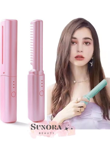 Kablosuz Taşınabilir Saç Düzleştirici Tarak, 3 Kademeli, Sıcaklık Ayarlı fiyatları
