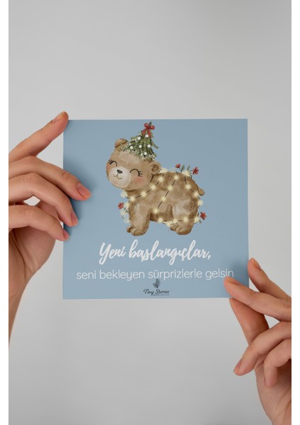 6'lı Yılbaşı Motto Kartı Seti/ Kartpostal modelleri