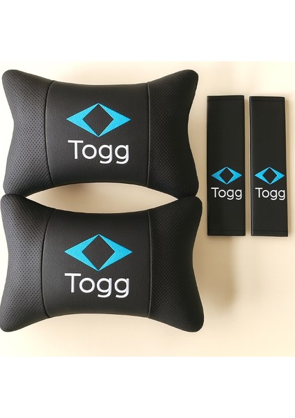 Togg Oto Boyun Destek Yastığı ve Emniyet Kemeri Kılıfı – Ergonomik Set Premium Kalite