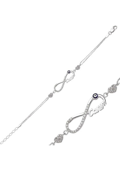 Gümüş Sonsuzluk Canım Bayan Bileklik