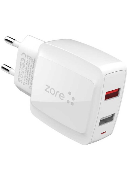 ​tekno Grup Zore Vest Serisi V2 Micro 2 In 1 Şarj Seti - Beyaz modelleri