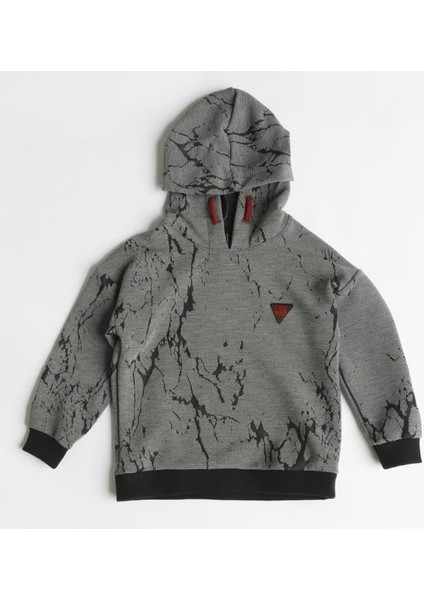 Erkek Çocuk Desenli Kapşonlu Eşofman Takımı 1-5 Yaş