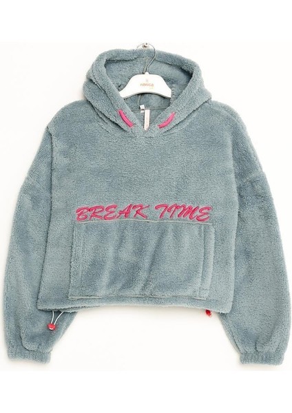 Kız Çocuk Peluş Sweatshirt 6-16 Yaş - 423300
